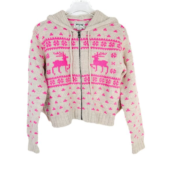 NWT American Eagle Elk Zip Up Hoodie Sweater Cropped Cardigan Size XS NEW - Picture 2 of 14